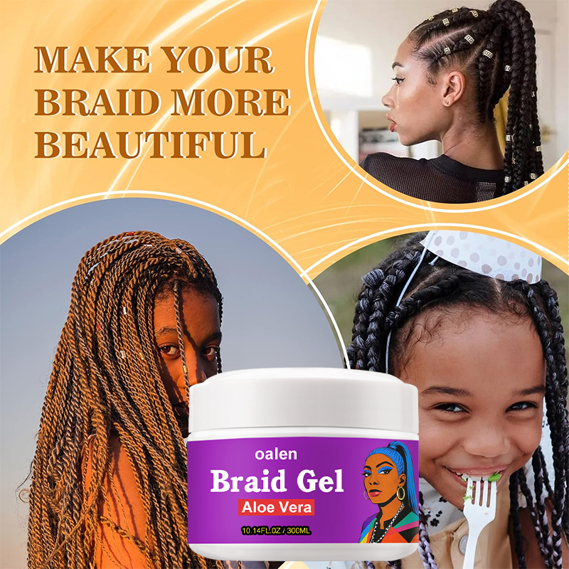 Private Label Braid Gel Provides Firm Hold on Any Hair Texture to Create Multiple Styles,oalen cosmetics