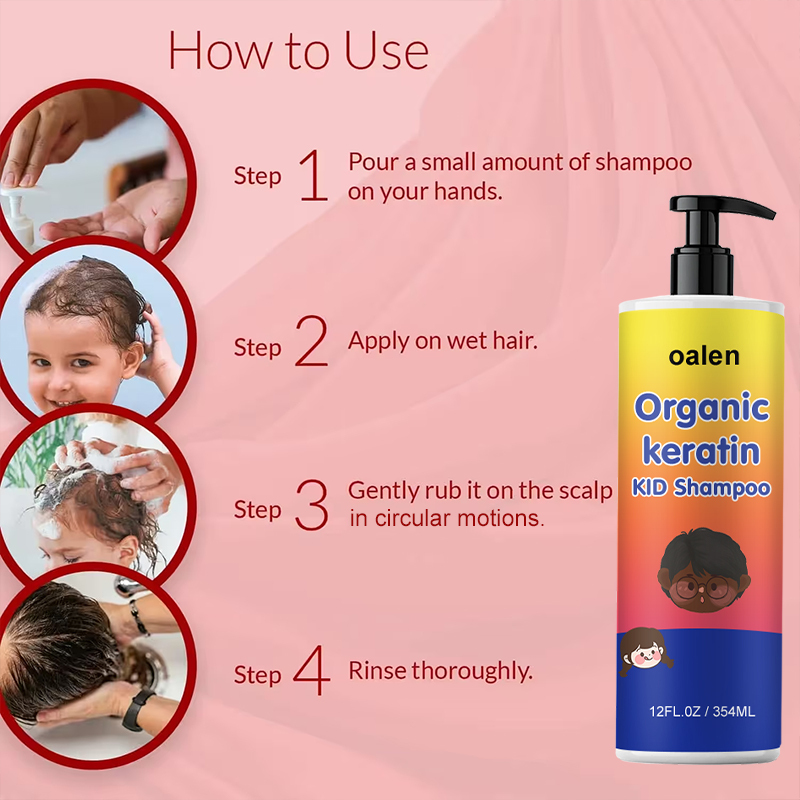 Private Label Organic Keratin Kids Shampoo Foam,oalen cosmetics