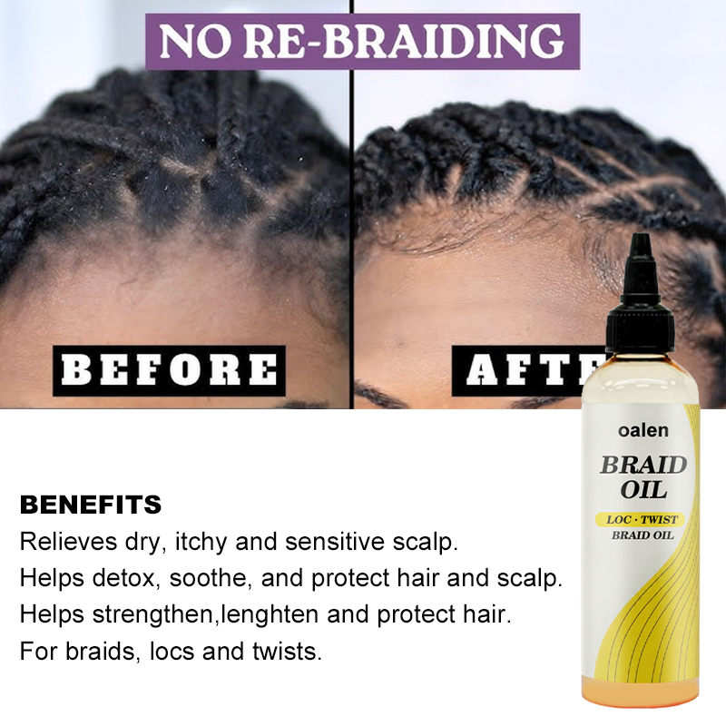 Luxfume Wholesale Braid Oil for Braids Locs and Twists,oalen cosmetics