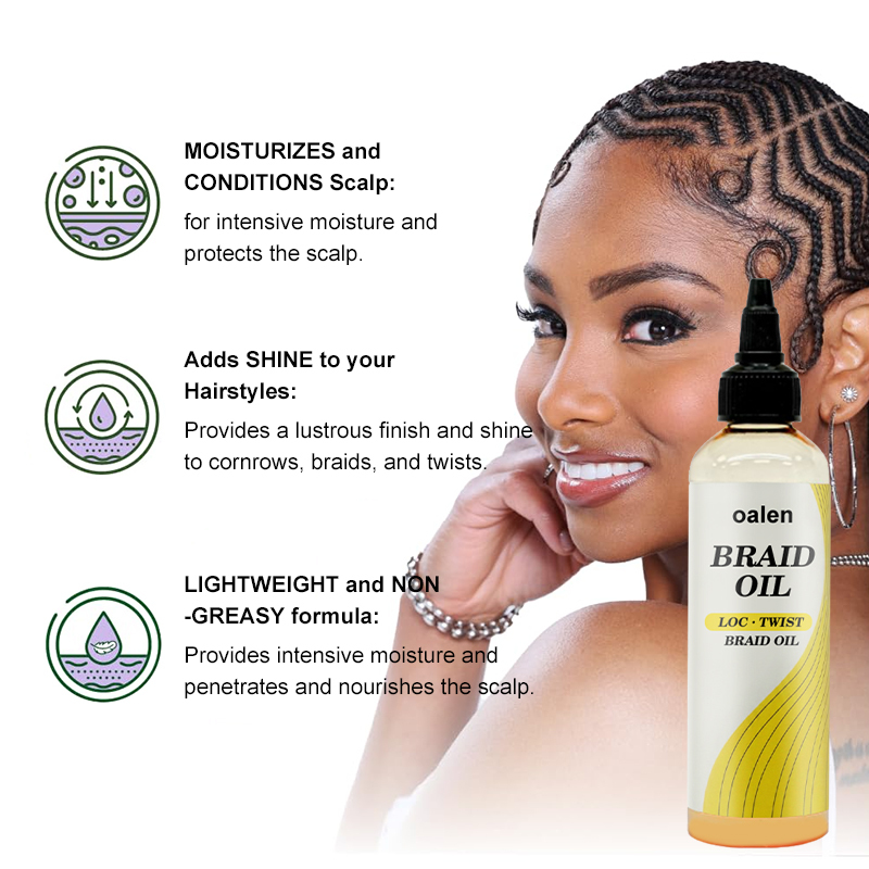 Luxfume Wholesale Braid Oil for Braids Locs and Twists,oalen cosmetics