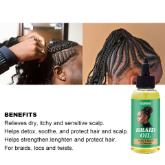 Private Label 60ml Wholesale Organic Herbal Braid Oil,MY SHOP