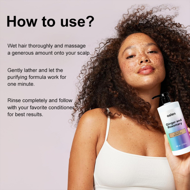 Luxfume Clarifying Ginger Rosemary Shampoo,oalen cosmetics