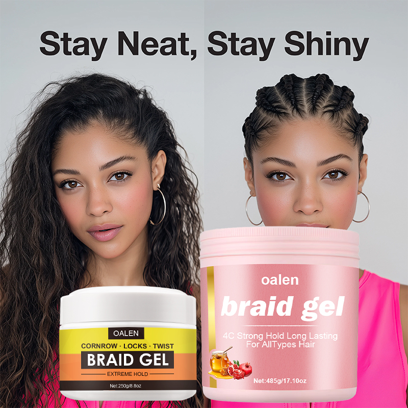 17oz Big Luxfume Private Label Extreme Hold Braid Gel Kit,MY SHOP