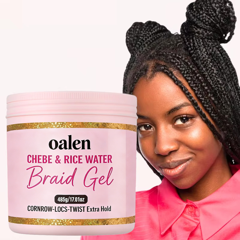 17.01oz Salon Size BIG Luxfume Private Label Strong Hold Conditioning Loc Twist Shining Braid Styling Gel,oalen cosmetics