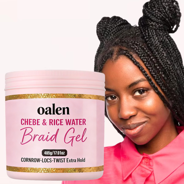 17.01oz Salon Size BIG Luxfume Private Label Strong Hold Conditioning Loc Twist Shining Braid Styling Gel,oalen cosmetics