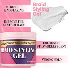 Luxfume New 16oz Private Label Salon Size Strong Hold Braid Gel,MY SHOP