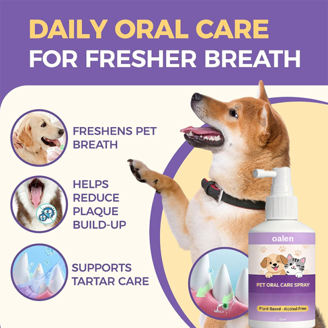 Luxfume Pet Dental Spray Natural Ingredients Extract Breath Freshener Freshen Breath and Aid in Daily Oral Hygiene for Pets,oalen cosmetics