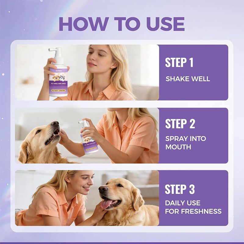 Luxfume Pet Dental Spray Natural Ingredients Extract Breath Freshener Freshen Breath and Aid in Daily Oral Hygiene for Pets,oalen cosmetics