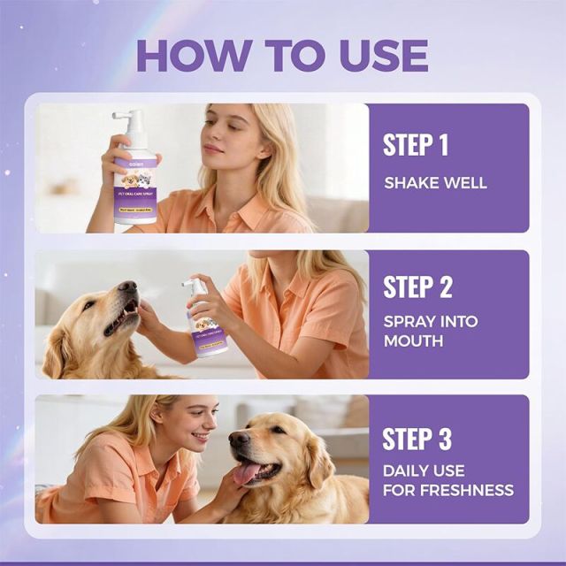 Luxfume Pet Dental Spray Natural Ingredients Extract Breath Freshener Freshen Breath and Aid in Daily Oral Hygiene for Pets,oalen cosmetics