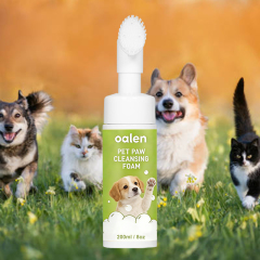 Private Label Hypoallergenic Paw Cleanser Foam Soap Free Formula for Sensitive Skin Gentle Effective,oalen cosmetics