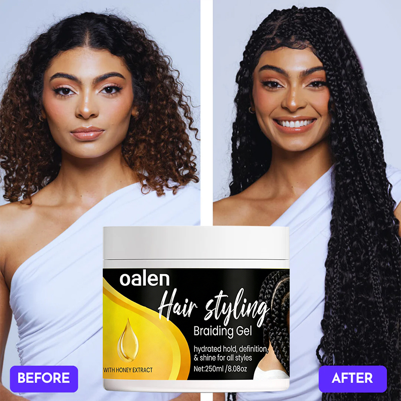Private Label Essential Braid Edge Control Gel Delivers Smooth Non Greasy Natural Finish,oalen cosmetics