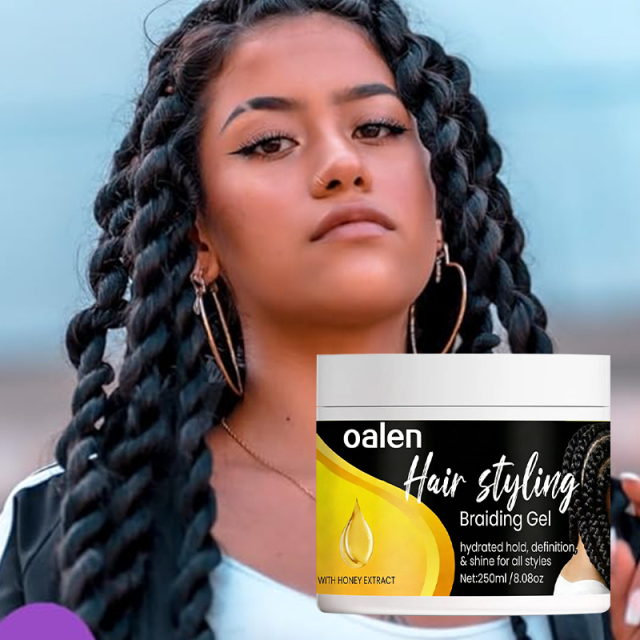 Private Label Essential Braid Edge Control Gel Delivers Smooth Non Greasy Natural Finish,oalen cosmetics