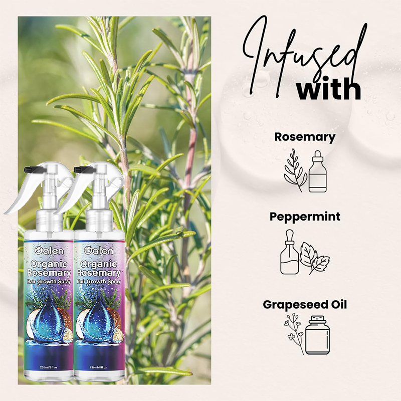 Private Label Natural Organic Rosemary Water Hair Growth Spray Anti Hair Loss Essence for Thinning Hair Scalp Treatment Spray for Women Men,MY SHOP
