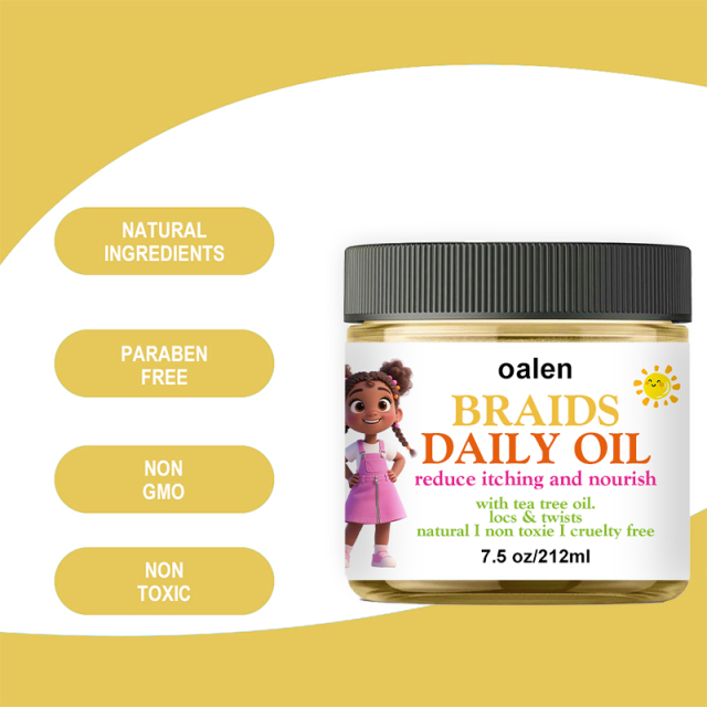 OEM Daily Moisturizer Nourishing Braid Oil for Children Organic Herbal Hair Care Texturizing Rinse-Off for Natural Hairstyles,MY SHOP