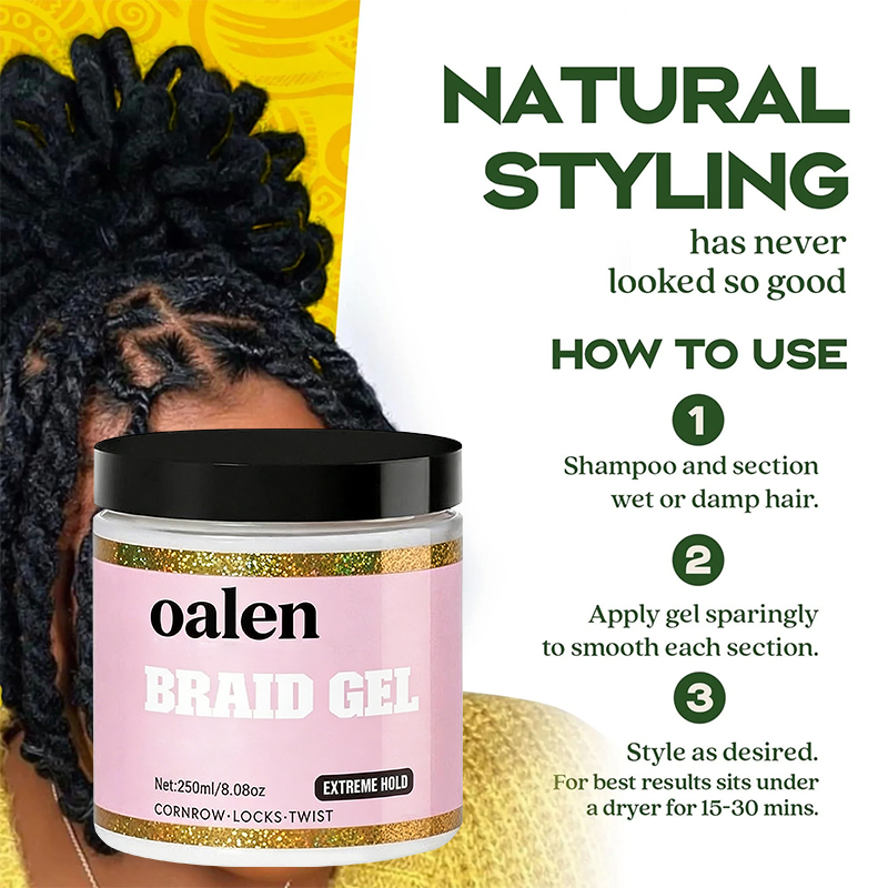 Luxfume Professional Braid Gel with Strong Grip - Smooths Shapes Without Sticky Residue,oalen cosmetics