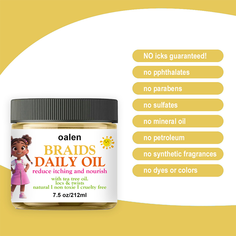 OEM Daily Moisturizer Nourishing Braid Oil for Children Organic Herbal Hair Care Texturizing Rinse-Off for Natural Hairstyles,MY SHOP