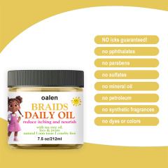 OEM Daily Moisturizer Nourishing Braid Oil for Children Organic Herbal Hair Care Texturizing Rinse-Off for Natural Hairstyles,MY SHOP