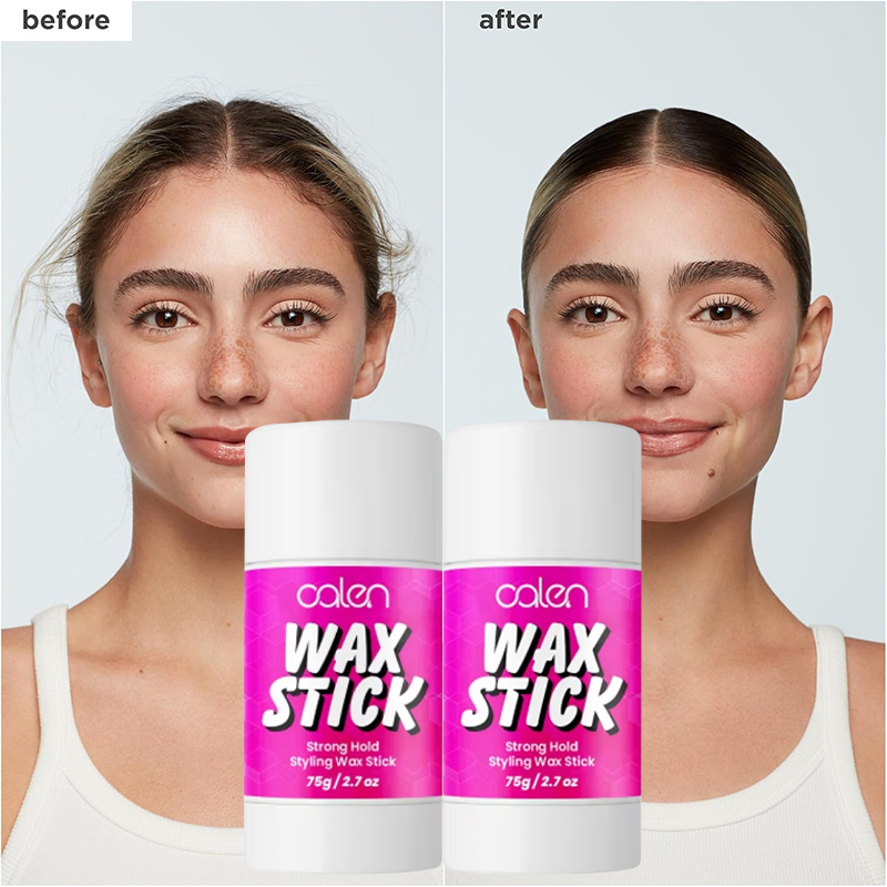 Durable Long Lasting pink Hair Wax Stick Wax Stick for Hair 2.7 oz Suitable for Men and Women Magic Hair Stick,oalen cosmetics