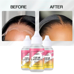 Clear Lace Glue Adhesive Latex Free Hair Lace Glue Waterproof Extra Hold for Wig Lace Wigs,oalen cosmetics