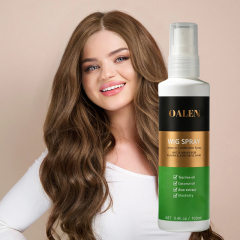 Private Label Wig Spray Refreshing Leave-In Conditioner for Synthetic Hair Detangler Cleanser Spray Nourishes Softens Fibers,oalen cosmetics
