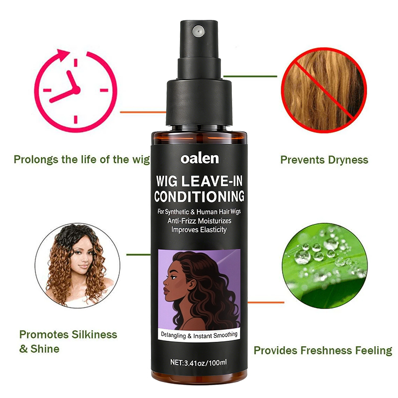 Private Label Leave-In Conditioner Spray for Wigs Lightweight Hydrating Conditioning Mist Controls Frizz Adds Shine Softness,MY SHOP