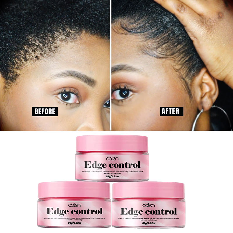Private Label Sale 2.82oz Peach Scent Private Label Strong Hold Non Greasy Edge Control Wax for 4C Hair,MY SHOP