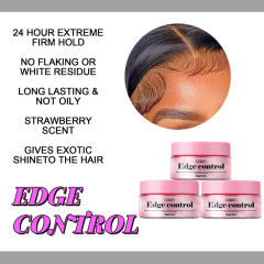 Private Label Sale 2.82oz Peach Scent Private Label Strong Hold Non Greasy Edge Control Wax for 4C Hair,MY SHOP