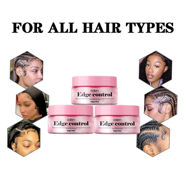 Private Label Sale 2.82oz Peach Scent Private Label Strong Hold Non Greasy Edge Control Wax for 4C Hair,MY SHOP