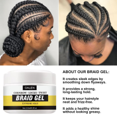Private Label Extra Hold Non-Greasy Argan Oil Braid Gel Low MOQ Vendor Braiding Gel for Hair Organic Strong Hold,oalen cosmetics