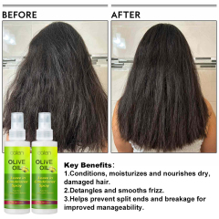 Private Label 100ml Natural Smooth Shine for Hair Repair Hair Leave in Conditioner Spray,MY SHOP