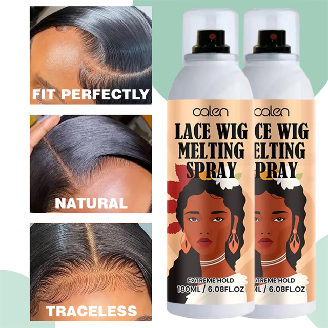 Big 180ml Aerosol Hot Selling Private Label Extreme Hold Lace Melting Spray Fast Dry Hair Glue Melting Spray,oalen cosmetics