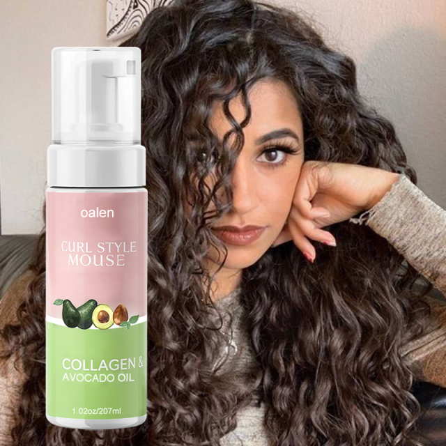 Private Label Use Mousse for Curly Hair Texture Foam for Styling Curl Definition Volume Shine for Textured Hair Natural Hair Styles,MY SHOP