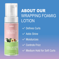 Private Label Use Mousse for Curly Hair Texture Foam for Styling Curl Definition Volume Shine for Textured Hair Natural Hair Styles,MY SHOP