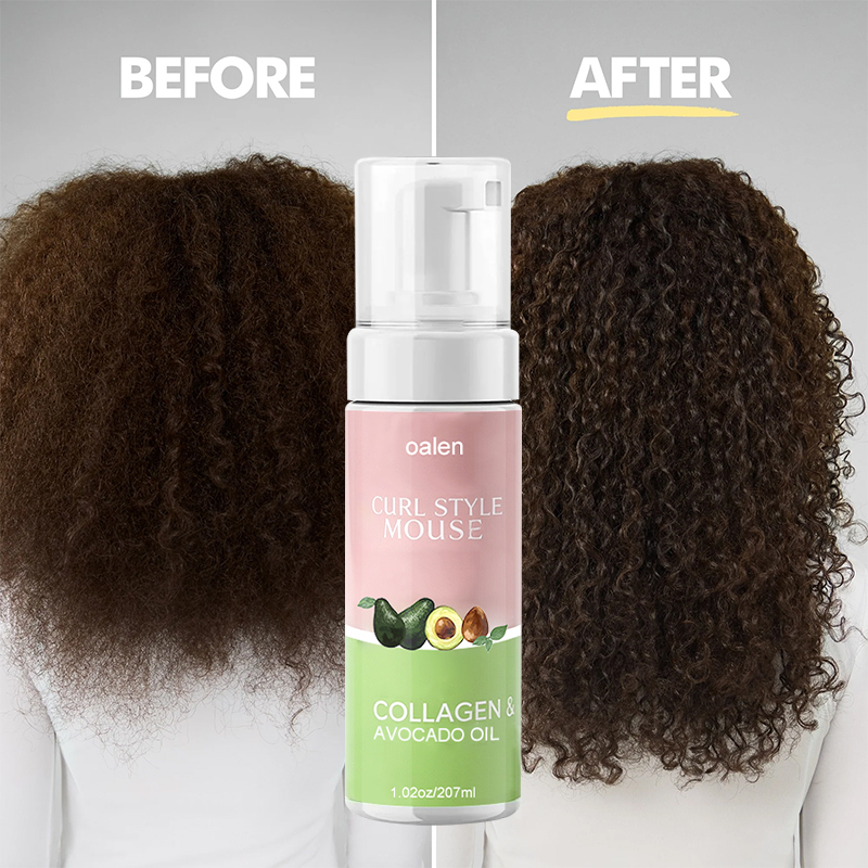 Private Label Use Mousse for Curly Hair Texture Foam for Styling Curl Definition Volume Shine for Textured Hair Natural Hair Styles,MY SHOP