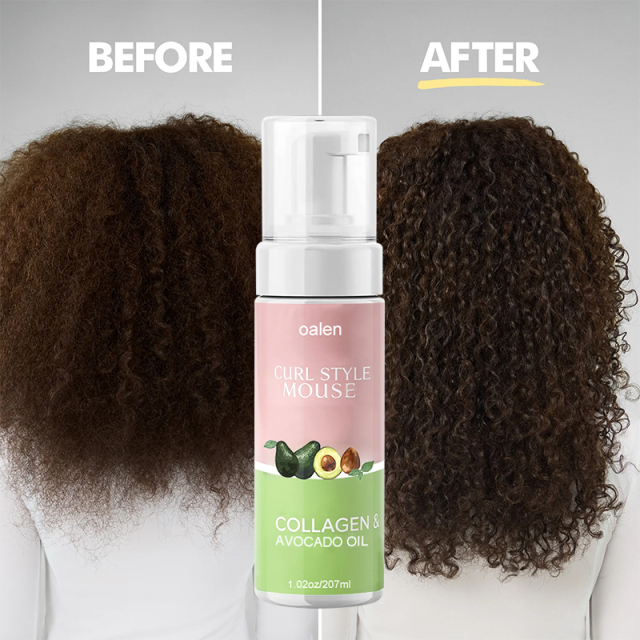 Private Label Use Mousse for Curly Hair Texture Foam for Styling Curl Definition Volume Shine for Textured Hair Natural Hair Styles,MY SHOP