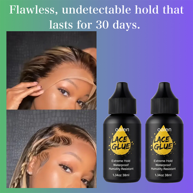 Private Label Wig Glue Black Lace Adhesive for Lace Front Wigs Waterproof Strong Hold for Invisible Hair Bonding,MY SHOP