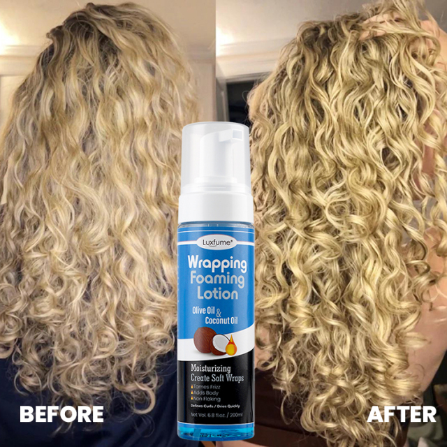 Private Label Foaming Curl Mousse Creates Soft Wraps Hair Mousse for Curly Hair Defines Curls Anti Frizz,MY SHOP