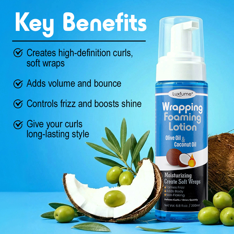 Private Label Foaming Curl Mousse Creates Soft Wraps Hair Mousse for Curly Hair Defines Curls Anti Frizz,MY SHOP