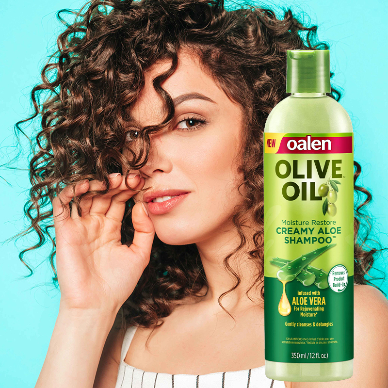 Private Label Moisture Restore Creamy Aloe Shampoo Hydrating  Wash for Dry Hair Soothing Scalp Care Silky Shine,MY SHOP