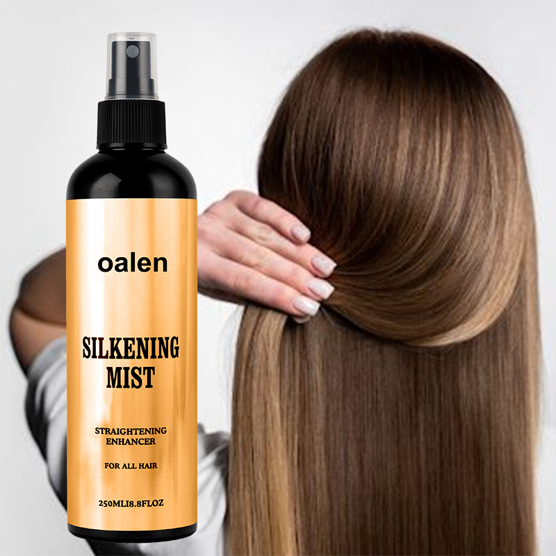 Private Label Silkening Mist Hair Spray Anti-Frizz Hair Smoothing with Built-in Heat Protectant Treatment for Glassy Smooth,MY SHOP
