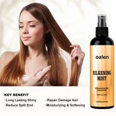 Private Label Silkening Mist Hair Spray Anti-Frizz Hair Smoothing with Built-in Heat Protectant Treatment for Glassy Smooth,MY SHOP
