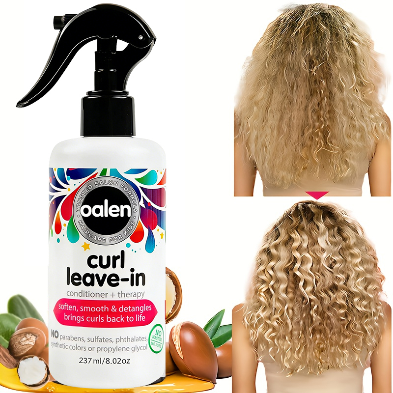 Curl Repair Leave-In Conditioner Protein Hair Therapy Treatment for Damaged Curly Hair  Deep Conditioner for Frizz Control,MY SHOP