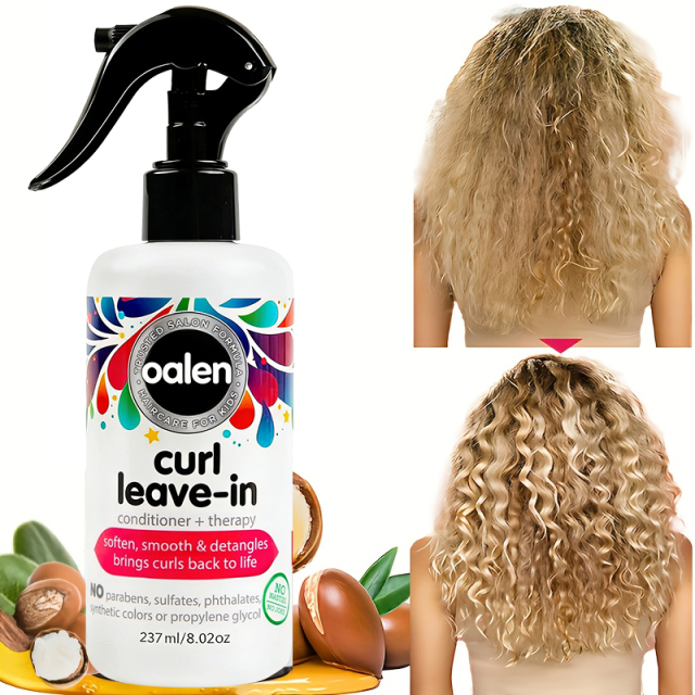 Curl Repair Leave-In Conditioner Protein Hair Therapy Treatment for Damaged Curly Hair  Deep Conditioner for Frizz Control,MY SHOP