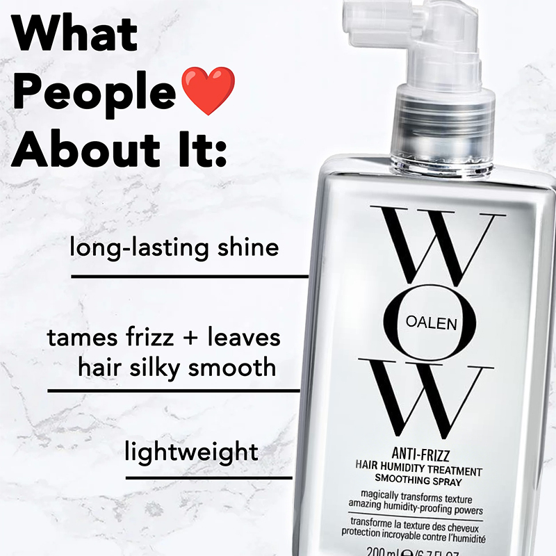 Private Label Anti-Frizz Humidity Block Spray Heat Protectant Smoothing Treatment  Frizz Control  Shine Spray for All Hair Types,oalen cosmetics