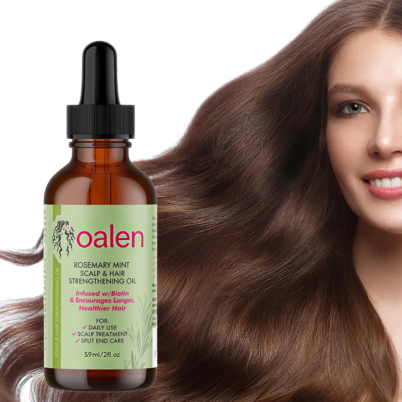 Private Label Rosemary Mint Scalp Hair Strengthening Oil Natural Organic Treatment for Hair Growth Thinning Hair Dry Scalp Split Ends,MY SHOP