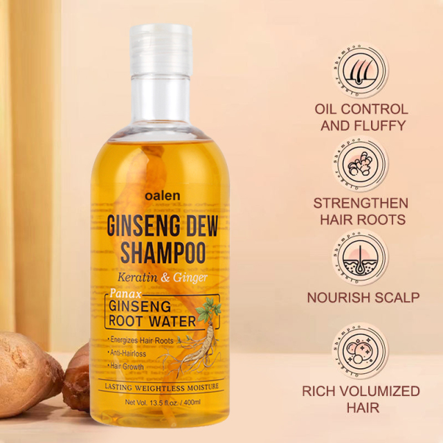 Private Label Ginseng Dew Shampoo Natural Anti-Hair Loss Strengthening Shampoo for Damaged Hair Dry Scalp and Thinning Hair,MY SHOP