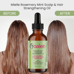 Private Label Rosemary Mint Scalp Hair Strengthening Oil Natural Organic Treatment for Hair Growth Thinning Hair Dry Scalp Split Ends,MY SHOP