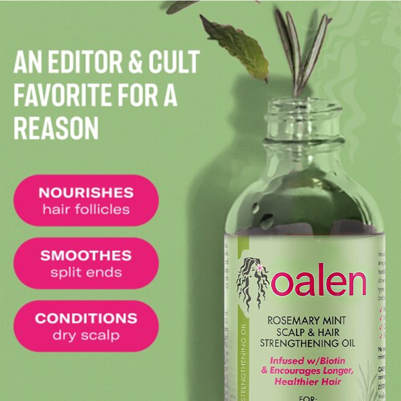 Private Label Rosemary Mint Scalp Hair Strengthening Oil Natural Organic Treatment for Hair Growth Thinning Hair Dry Scalp Split Ends,MY SHOP