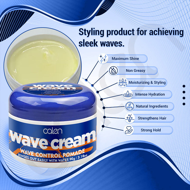 Private Label Strong Hold Hair Wave Pomade for Men Maximum Shine Waves Butter Styling Products,MY SHOP
