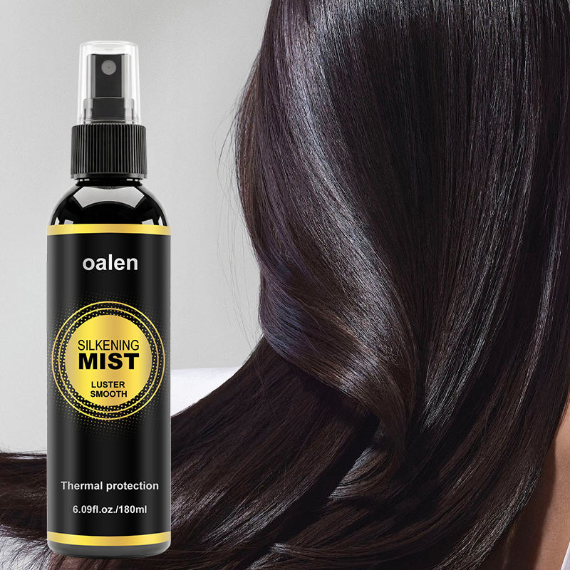 Private Label 180mL Big Luxfume Silkening Spray Smoothing Dry Damaged Hair Treatment Heat Protect Anti Frizz Silk Keratin,MY SHOP